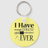 Enough Thread Embroidery Schlüsselanhänger (Vorderseite)