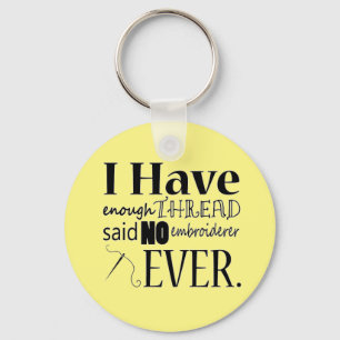 Enough Thread Embroidery Schlüsselanhänger