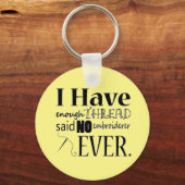 Enough Thread Embroidery Schlüsselanhänger (Vorderseite)