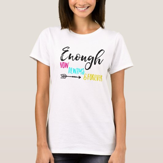 Enough Unendlich Crop T-Shirt (Vorderseite)