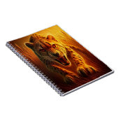 Enraged Cheetah Notebook Notizblock (Rechte Seite)