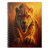 Enraged Cheetah Notebook Notizblock (Vorderseite)