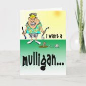 Enraged Golfer Karte (Vorderseite)