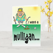 Enraged Golfer Karte (Gelbe Blume)