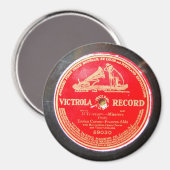 Enrico Caruso Victrola Magnet (Vorderseite/Rückseite)