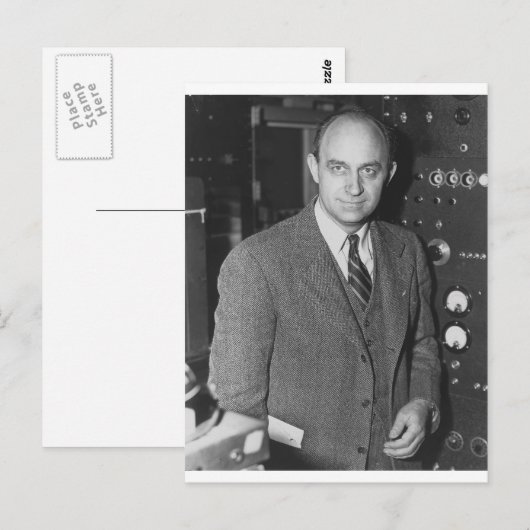 Enrico fermi postkarte (Vorne/Hinten)