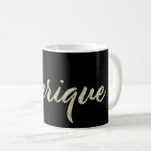 Enrique Name whitegold Tasse Teetasse Kaffeetasse (VorderseiteRechts)