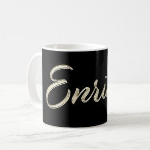 Enrique Name whitegold Tasse Teetasse Kaffeetasse