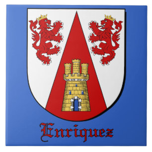 Enriquez Family Shield Decorative Tile Fliese