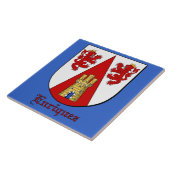 Enriquez Family Shield Decorative Tile Fliese (Seite)
