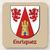 Enriquez Family Shield Untersetzer (Vorderseite)