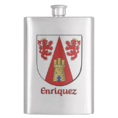 Enriquez Heraldic Shield Flachmann (Vorderseite)