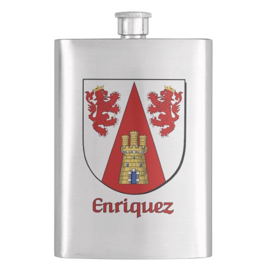 Enriquez Heraldic Shield Flachmann (Vorderseite)