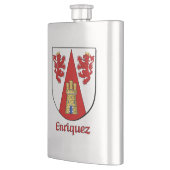 Enriquez Heraldic Shield Flachmann (Links)