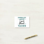 Enrolled Agent I Speak Fluent Taxes Post-it Klebezettel (Auf Schreibtisch)