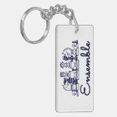 Ensemble Acrylic Keychain Schlüsselanhänger (Vorderseite links)