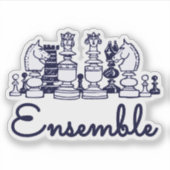 Ensemble-Aufkleber Aufkleber (Vorderseite)