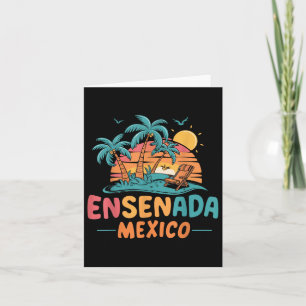 Ensenada Mexico Tropical Sunset Beach Souvenir Vac Karte