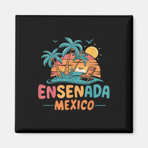 Ensenada Mexico Tropical Sunset Beach Souvenir Vac Magnet