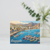 Ensenada Mexiko Postkarte (Stehend Vorderseite)