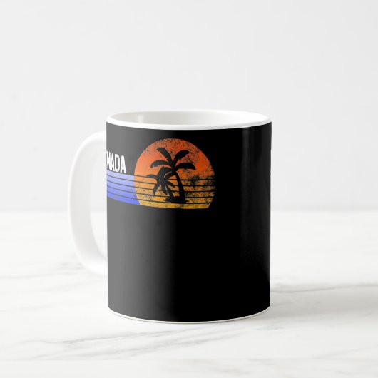 Ensenada Souvenir Mexico Retro Sunset Tour Sommer Kaffeetasse (Vorderseite Links)