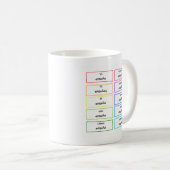 Enseñar - spanische Lehrer-Tasse Kaffeetasse (VorderseiteRechts)