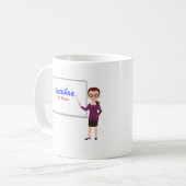 Enseñar - spanische Lehrer-Tasse Kaffeetasse (Vorderseite Links)