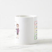 Enseñar - spanische Lehrer-Tasse Kaffeetasse (Mittel)