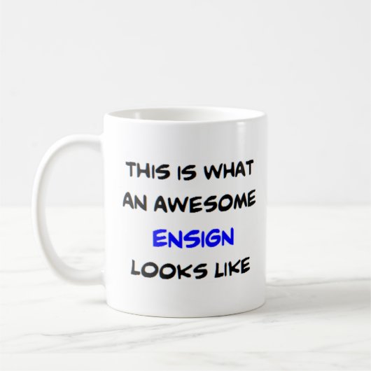 ensign, awesome kaffeetasse (Links)