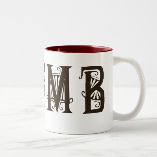 ENSMB Akronym-Tasse Zweifarbige Tasse (Rechts)