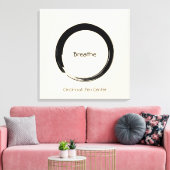 Enso Circle Leinwanddruck (Insitu (Wohnzimmer))