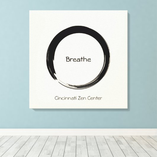 Enso Circle Leinwanddruck (Insitu (Holzboden))