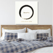 Enso Circle Leinwanddruck (Insitu (Schlafzimmer))