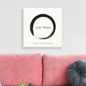 Enso Circle, leise, bitte Leinwanddruck (Insitu (Wohnzimmer))