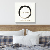 Enso Circle, leise, bitte Leinwanddruck (Insitu (Schlafzimmer))