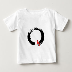Enso Circle mit rotem Kardinal Baby T-shirt