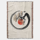 Enso Circle und Bonsai Tree auf Leinwand Decke (Vorderseite Vertikal)