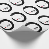Enso Circle und Brother Calligraphy Geschenkpapier (Ecke)