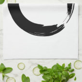 Enso Circle und Brother Calligraphy Geschirrtuch (Gefaltet)