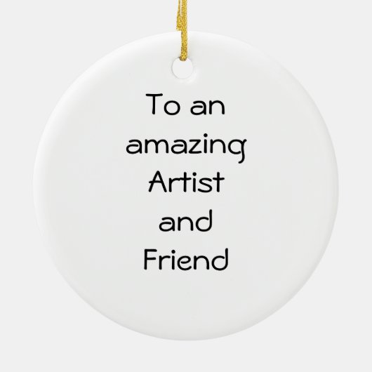 Enso Circle with Calligraphy for Artist Keramik Ornament (Hinten)