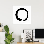 Enso Circle Zen Calligraphy Poster (Heimbüro)