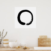 Enso Circle Zen Calligraphy Poster (Küche)