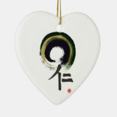 Enso - Kanji für Wohlwollen Keramik Ornament (Rechts)