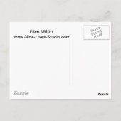 Enso - Kanji-Zeichen für Wohlstand, Sumi-e Postkarte (Rückseite)