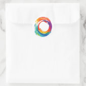 Enso-Kreis Runder Aufkleber (Tasche)