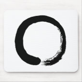 Enso Kreis-Zen-Kalligraphie Mousepad (Vorne)