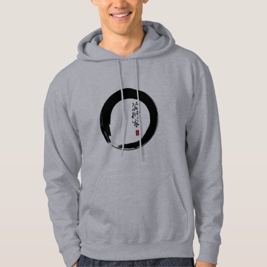 Enso mit Japanisch für "Artist" Hoodie (Vorderseite)