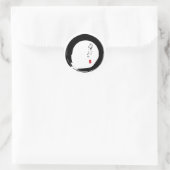 Enso mit Kanji "Mit Liebe" Runder Aufkleber (Tasche)