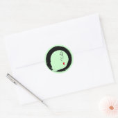 Enso mit Kanji "Mit Liebe" Runder Aufkleber (Umschlag)
