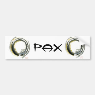 Enso mit Pax, Sumi-e Autoaufkleber